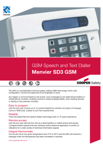 Menvier SD3 GSM