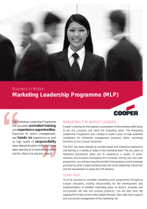 Marketing Leadership Programme (MLP)
