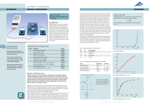 UE3080200 BaSic PRiNciPLES OBJEcTiVE UE3080200 Bipolar