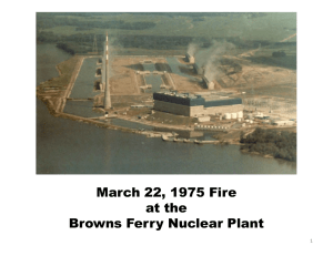 slideshow describing the Browns Ferry fire