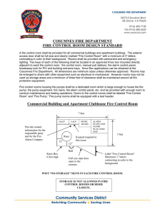 Fire Control Room Design Standard