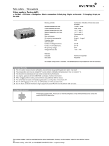 Valve system, Series AV03