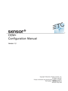 CEM+ Configuration Manual