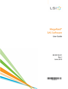 LSI MegaRAID SAS Software User Guide