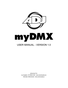 myDMX User Manual - Sign In