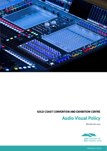 Audio Visual Policy - Gold Coast Convention and Exhibition Centre