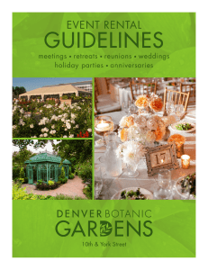 Rental Guidelines - Denver Botanic Gardens