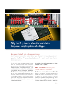 Why the IT system is often the best choice for power supply systems