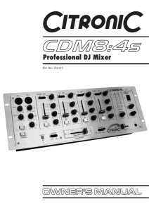 CDM 8:4 Manual - Interstate Audio