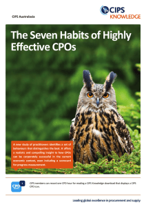 The Seven Habits of Highly Effective CPOs