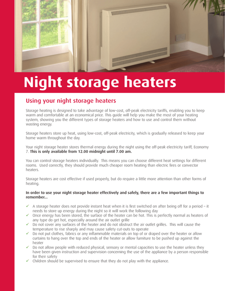 Night storage heaters Magna Housing Association