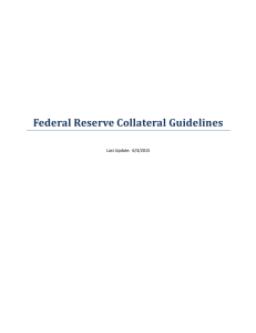 Federal Reserve Collateral Guidelines