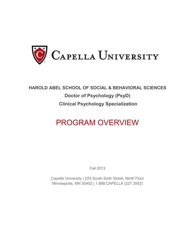 capella university phd behavior analysis
