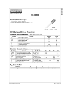 KSC2330 NPN Epitaxial Silicon Transistor