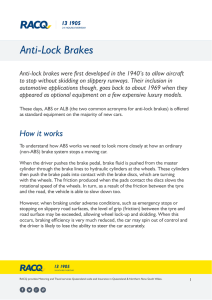 Anti-lock brakes