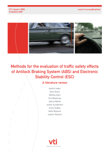 Methods for the evaluation of traffic safety effects of Antilock Braking