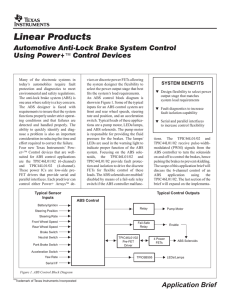 Automotive Anti-Lock Brake System Control