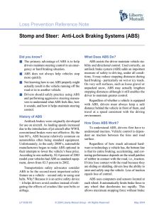 Stomp and Steer: Anti-Lock Braking Systems (ABS)