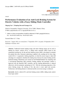 Performance Evaluation of an Anti-Lock Braking System for Electric