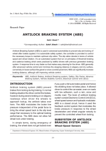 ANTILOCK BRAKING SYSTEM (ABS)