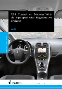 ABS Control on Modern Vehicle Equipped with Regenerative Braking