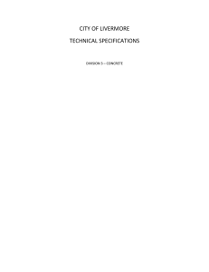 Std. Specifications Division 03-Concrete