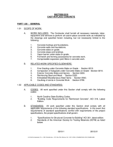 section 0310 cast-in-place concrete part 1.00