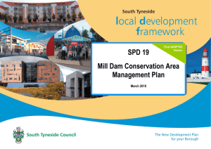 SPD 19 Mill Dam Conservation Area Management Plan SPD 19 Mill
