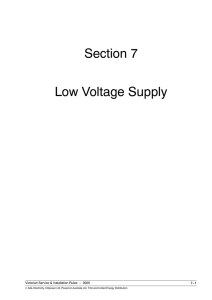 Section 7 Low Voltage Supply