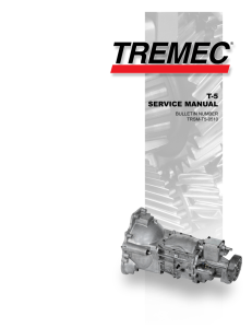 TREMEC T-5 Service Manual