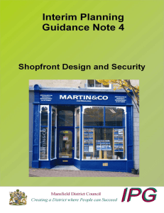 Shop fronts IPG  - Mansfield District Council