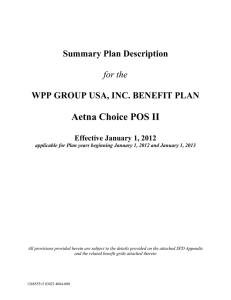 WPP POS II Booklet - Benefits Enrollment Web Site