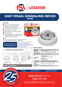 240v visual signalling device