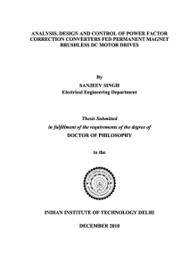 analysis, design and control of power factor