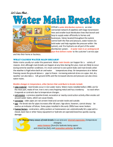 Water Main Breaks
