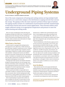 Underground Piping Systems