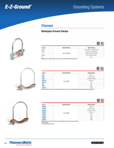 Waterpipe Ground Clamps