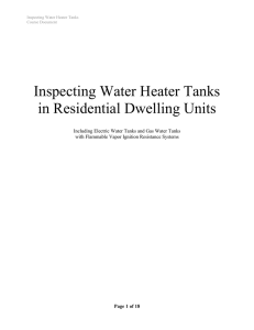 Inspecting Water Heater Tanks in Residential Dwelling Units