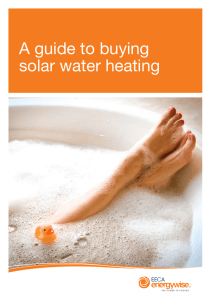 A guide to buying solar water heating