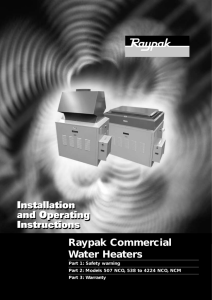 Raypak Commercial Water Heaters