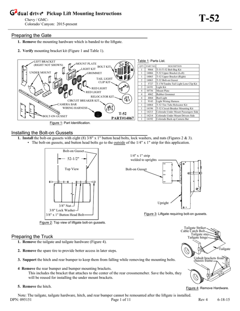 T-52 - Tommy Gate  Waltco Liftgate Wiring Diagram    StudyLib