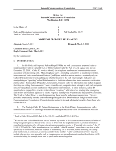 Federal Communications Commission FCC 11