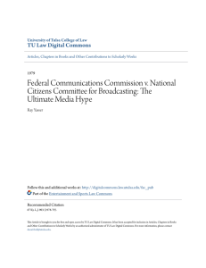 Federal Communications Commission v. National Citizens