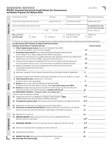 M1PRX, Amended Property Tax Refund Return