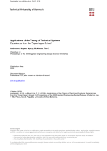 Applications of the Theory of Technical Systems Experiences from