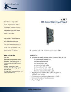 KineticSystems VXI Digital Input/Output Module Data Sheet