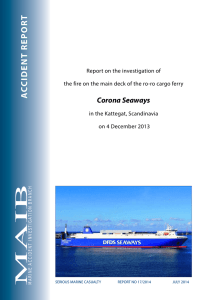 MAIB Report No 17/2014 -Corona Seaways - Serious