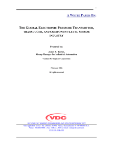 the global electronic pressure transmitter, transducer, and