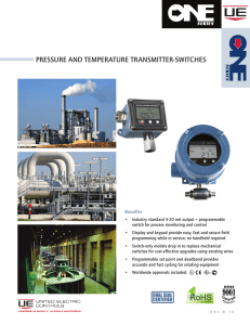 Pressure and Temperature Transmitter Switches