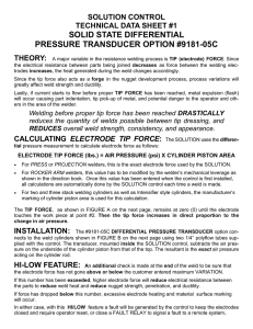 SOLID STATE DIFFERENTIAL PRESSURE TRANSDUCER OPTION